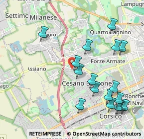 Mappa Via dei Larici, 20152 Milano MI, Italia (2.32118)