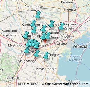 Mappa 30030 Pianiga VE, Italia (10.71625)