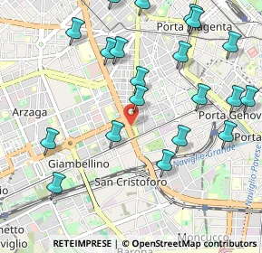 Mappa Piazza Napoli, 20146 Milano MI, Italia (1.2055)