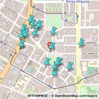 Mappa Via Ciceri Visconti Laura, 20137 Milano MI, Italia (0.262)