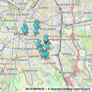 Mappa Via Laura Ciceri Visconti, 20137 Milano MI, Italia (1.36818)