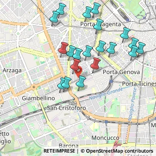 Mappa Via Solari, 20144 Milano MI, Italia (1.022)