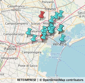 Mappa Via Veneto, 30034 Mira VE, Italia (9.80278)