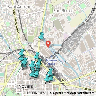 Mappa Via Giuseppe Belletti, 28100 Novara NO, Italia (0.6565)