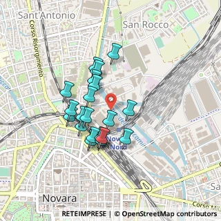 Mappa Via Giuseppe Belletti, 28100 Novara NO, Italia (0.357)