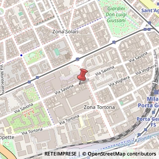 Mappa Via Savona, 37, 20144 Milano, Milano (Lombardia)