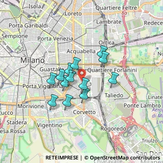 Mappa 20137 Milano MI, Italia (1.25769)
