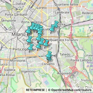 Mappa Via degli Etruschi, 20137 Milano MI, Italia (1.41722)