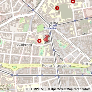 Mappa Via Quadronno, 29, 20122 Milano, Milano (Lombardia)