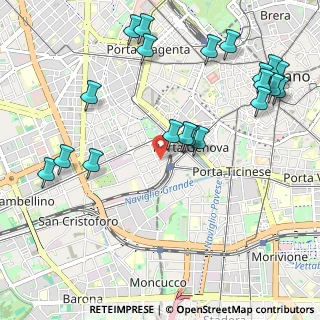 Mappa Via Vincenzo Forcella, 20123 Milano MI, Italia (1.2565)