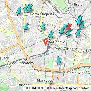 Mappa Via Vincenzo Forcella, 20123 Milano MI, Italia (1.36765)