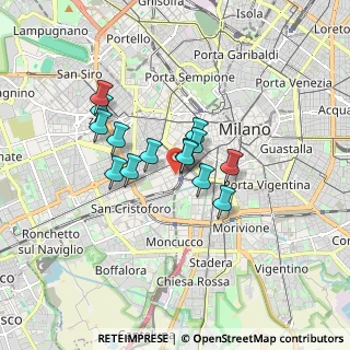 Mappa Via Vincenzo Forcella, 20123 Milano MI, Italia (1.22)