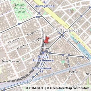 Mappa Piazzale Stazione Porta Genova, 2, 20144 Milano, Milano (Lombardia)