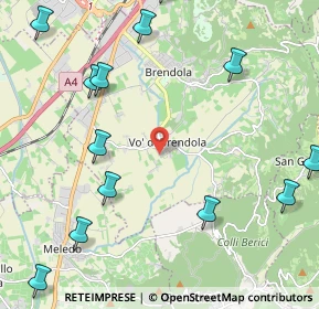 Mappa Via Scamozzi, 36040 Brendola VI, Italia (2.88615)