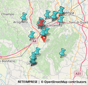 Mappa Via Scamozzi, 36040 Brendola VI, Italia (7.2185)