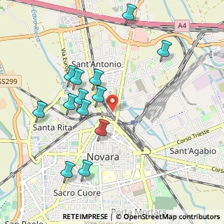 Mappa Via Giovanni Biroli, 28100 Novara NO, Italia (1.00462)