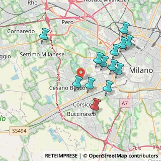 Mappa Via Ferruccio Parri, 20147 Milano MI, Italia (3.70923)
