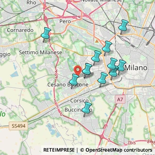 Mappa Via Ferruccio Parri, 20147 Milano MI, Italia (3.33833)