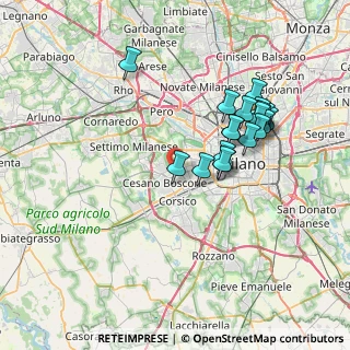 Mappa Via Ferruccio Parri, 20147 Milano MI, Italia (6.83368)