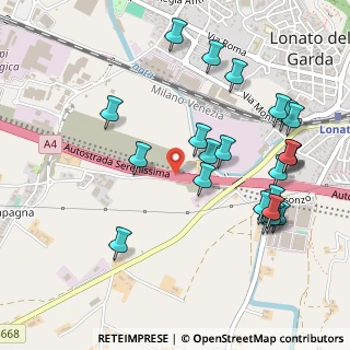 Mappa A4 Torino - Trieste, 25017 Calcinato BS, Italia (0.56667)