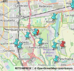 Mappa Milano Linate Airport, 20138 Milano MI, Italia (2.89154)