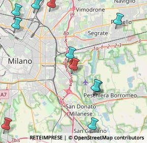 Mappa Milano Linate Airport, 20138 Milano MI, Italia (6.12929)
