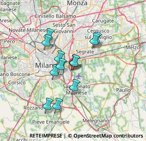Mappa Milano Linate Airport, 20138 Milano MI, Italia (5.53333)
