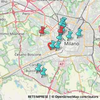Mappa Via Donati Mario, 20146 Milano MI, Italia (3.22667)