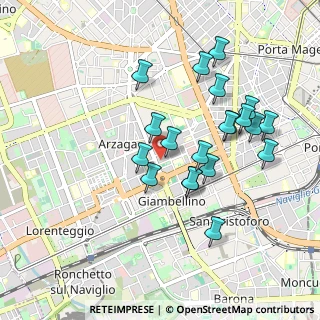 Mappa Via Donati Mario, 20146 Milano MI, Italia (0.8805)