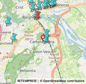 Mappa Canton Vesco, 10015 Ivrea TO, Italia (1.292)