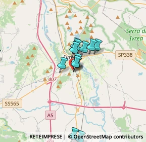 Mappa Canton Vesco, 10015 Ivrea TO, Italia (2.92077)