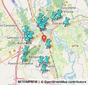 Mappa Canton Vesco, 10015 Ivrea TO, Italia (1.763)