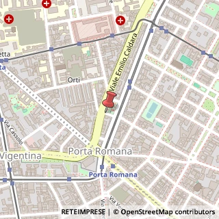 Mappa Viale Emilio Caldara, 18, 20122 Milano, Milano (Lombardia)