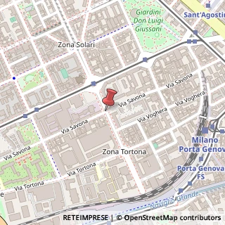 Mappa Via Ambrogio da Fossano Bergognone,  27, 20144 Milano, Milano (Lombardia)