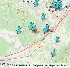 Mappa Località Monte Sorio, 36054 Montebello vicentino VI, Italia (5.0565)