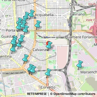 Mappa Via Abetone, 20137 Milano MI, Italia (1.377)