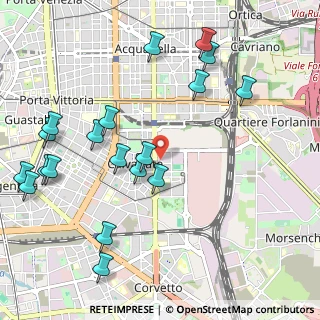 Mappa Via Abetone, 20137 Milano MI, Italia (1.23263)