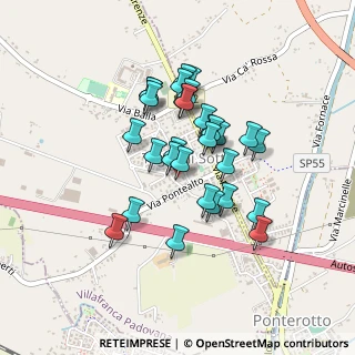Mappa Via Chiesa, 35010 Villafranca Padovana PD, Italia (0.35)