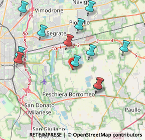 Mappa Via Caduti di Nassiriya, 20068 Peschiera Borromeo MI, Italia (4.28167)