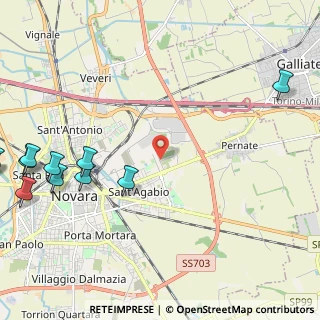 Mappa Viale Gherzi, 28100 Novara NO, Italia (3.27727)