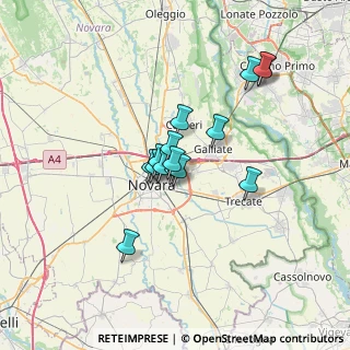 Mappa Viale Gherzi, 28100 Novara NO, Italia (4.926)