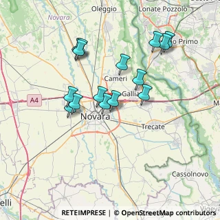 Mappa Viale Gherzi, 28100 Novara NO, Italia (6.77267)