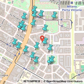 Mappa Via Baldassare Oltrocchi, 20137 Milano MI, Italia (0.2715)