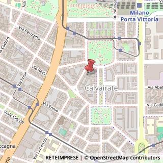 Mappa Via Baldassare Oltrocchi, 10, 20137 Milano, Milano (Lombardia)
