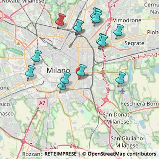 Mappa Via Baldassare Oltrocchi, 20137 Milano MI, Italia (4.44667)