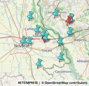 Mappa Via Trecate, 28068 Romentino NO, Italia (7.25857)