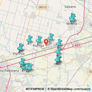 Mappa Via Accoppè, 30030 Pianiga VE, Italia (4.44467)