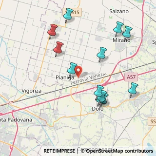 Mappa Via Accoppè, 30030 Pianiga VE, Italia (4.34917)