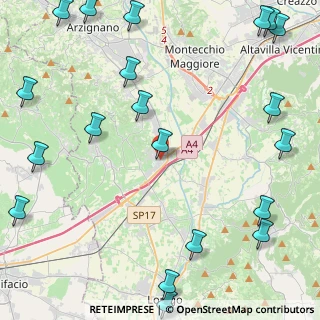 Mappa Via Piave, 36054 Montebello Vicentino VI, Italia (6.5965)