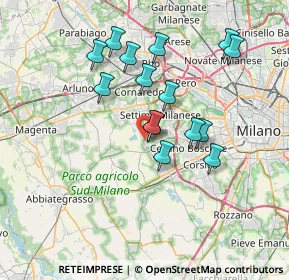 Mappa Via Fratelli Cervi, 20047 Cusago MI, Italia (6.40733)
